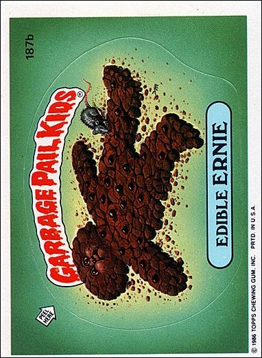 Garbage Pail Kids: Series 05 (Base Set) card 187b Edible Ernie