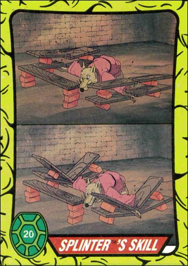 Teenage Mutant Ninja Turtles: Series 1 (Base Set) card 20 Splinter's Skill