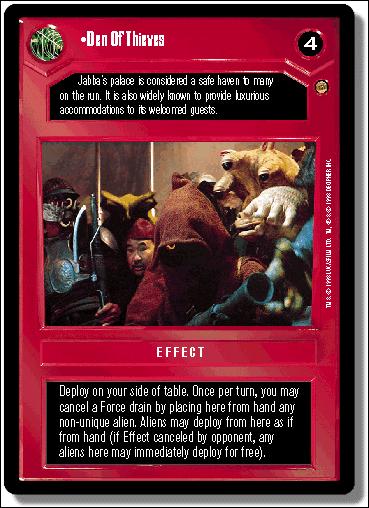 Star Wars: Jabba's Palace Limited (Base Set) card 52 Den of Thieves