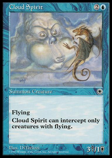 Magic the Gathering: Portal (Base Set) card 47 Cloud Spirit