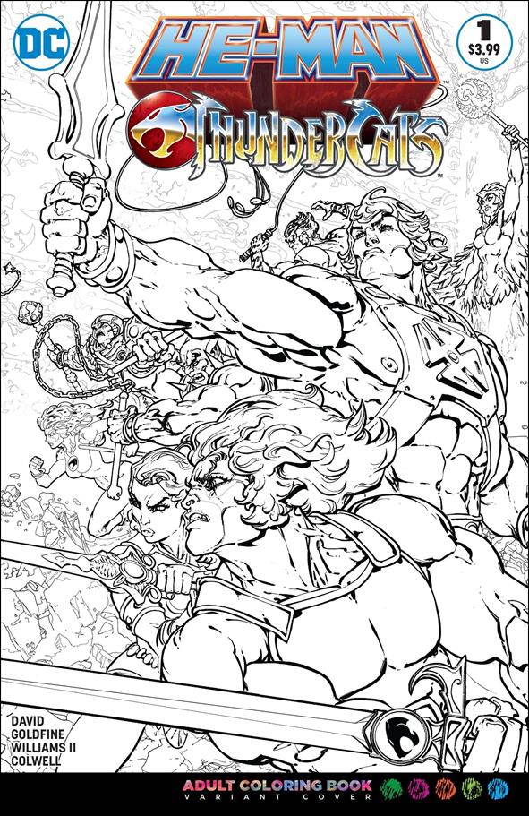 He-Man/ThunderCats issue 1-C Adult Coloring Book Cover