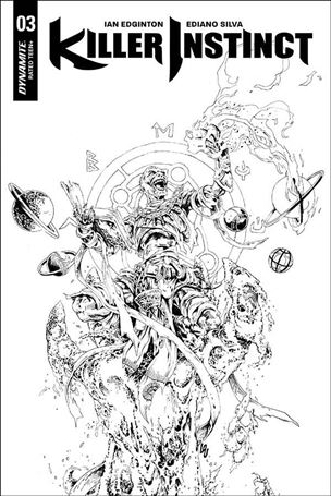 Killer Instinct (2017) issue 3-D Jonathan Lau 1:10 Black & White Cover
