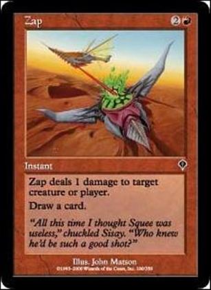 Magic the Gathering: Invasion (Base Set) card 180 Zap
