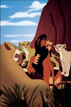 Disney Villains: Scar issue 2-M Trish Forstner 1:50 Virgin Cover