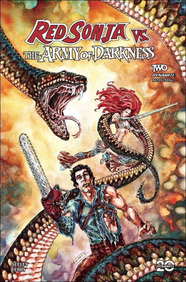 Red Sonja vs. the Army of Darkness issue 2-D Nikkol Jelenic Cover