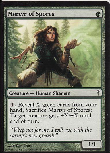 Magic the Gathering: Coldsnap (Base Set) card 113 Martyr of Spores