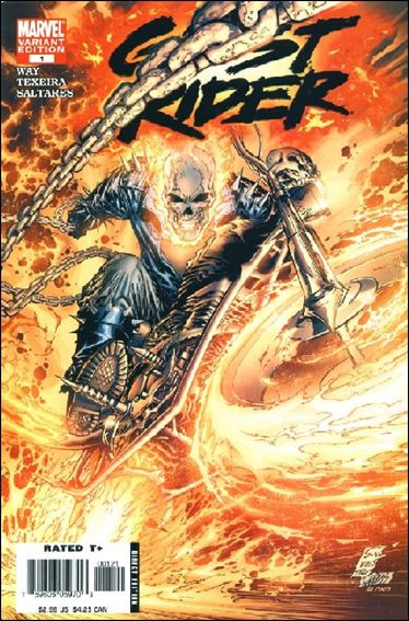 Ghost Rider (2006) issue 1-B Marc Silvestri 1:15 Color Cover