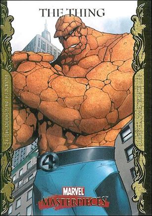 2007 Marvel Masterpieces (Parallel Gold Border Base Set) card 85 The Thing