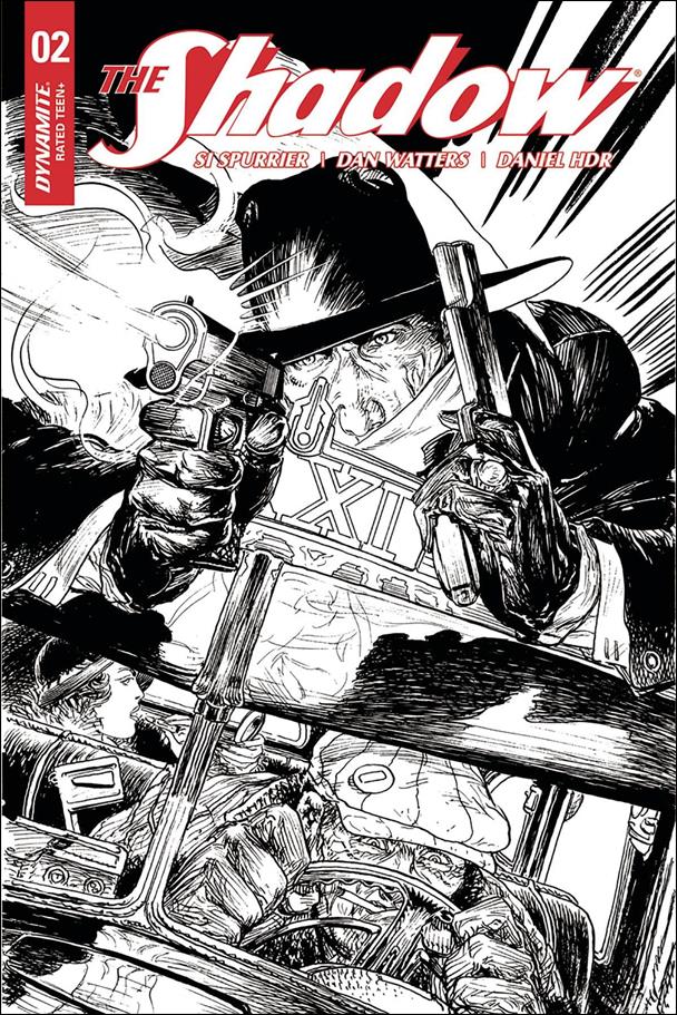 Shadow (2017) issue 2-G Michael William Kaluta 1:40 Black and White Cover
