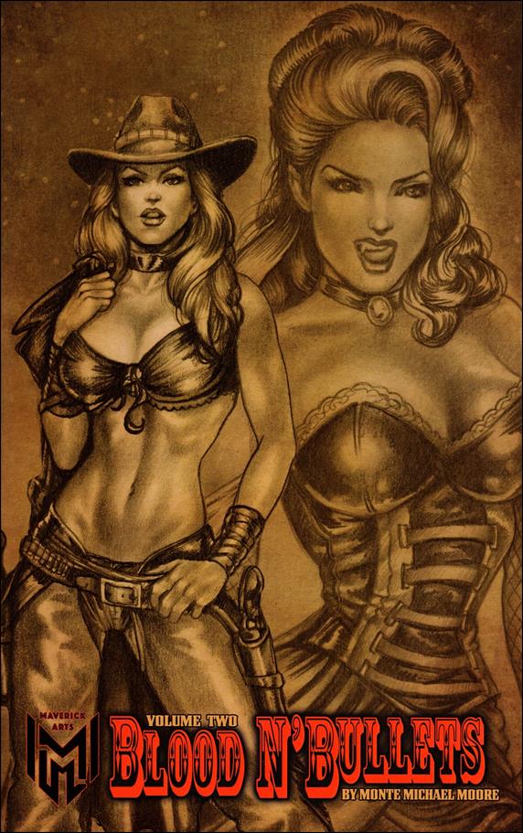 Blood N'Bullets issue 2 Monte Moore "Deadly Duo" Cover
