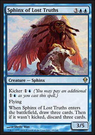 Magic The Gathering: Zendikar (Base Set) card 69 Sphinx of Lost Truths