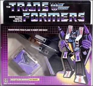Transformers: More Than Meets the Eye (Generation 1) figure 15 Skywarp (Decepticon Warrior)