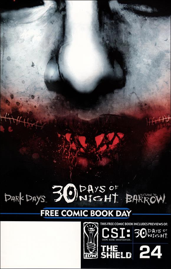 IDW Free Comic Book Day Sampler issue 1-D 30 Days of Night Cover