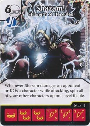 DC Comics Dice Masters Justice League  card 128 Shazam! - Strength of Hercules 