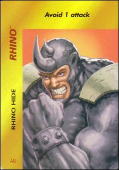 Marvel OverPower (Base Set) card nn178 Rhino: Rhino Hide