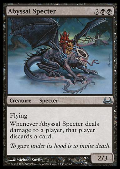 Magic the Gathering: Duel Decks: Divine vs. Demonic (Base Set) card 40 Abyssal Specter