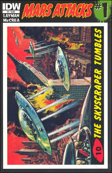 Mars Attacks (2012) issue 1-J Card #10 (The Skyscraper Tumbles)