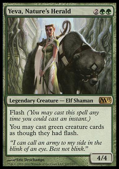 Magic the Gathering: 2013 Core Set (Base Set) card 197 Yeva, Nature's Herald