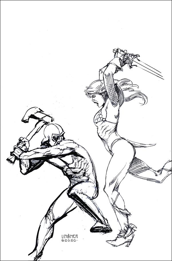 Red Sonja: Price of Blood issue 2-J Joseph Michael Linsner 1:21 Virgin B&W Cover