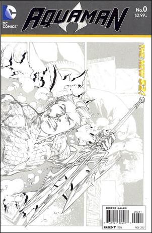 Aquaman (2011) issue 0-B Wraparound 1:25 Sketch Cover