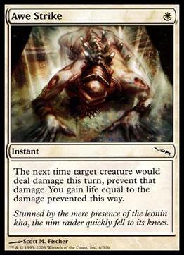 Magic the Gathering: Mirrodin (Base Set) card 6 Awe Strike
