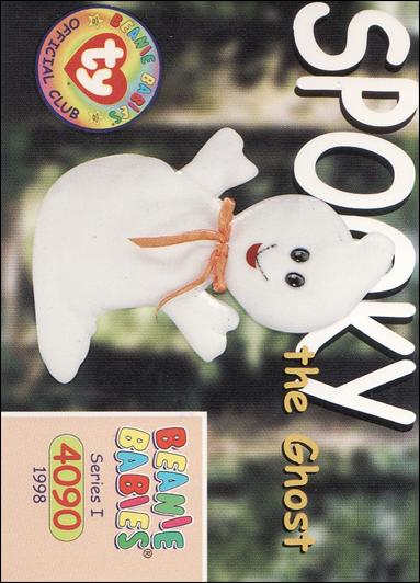 Beanie Babies Series 1 (Base Set) card 126 Spooky the Ghost