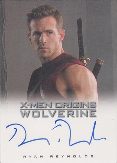 X-Men Origins: Wolverine (Autographs Subset) card nn11 Ryan Reynolds