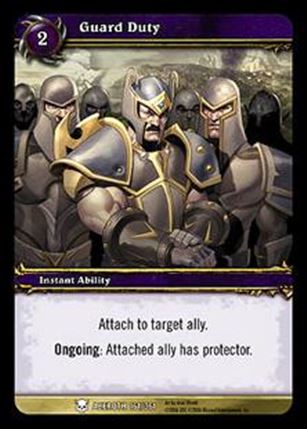 World of Warcraft: Heroes of Azeroth (Base Set) card 161 Guard Duty