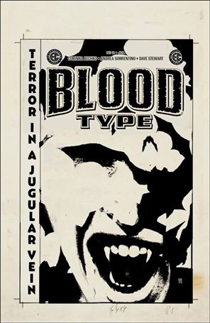 Blood Type issue 2-D Andrea Sorrentino 1:20 Artist Cover