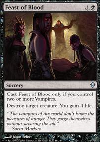 Magic The Gathering: Zendikar (Base Set) card 88 Feast of Blood