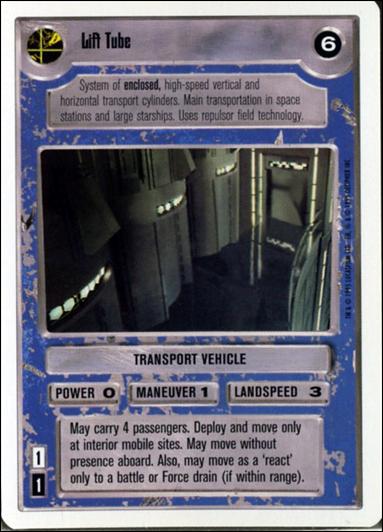 Star Wars: Premiere Unlimited (Base Set) card 310 Lift Tube