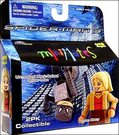 Marvel Minimates figure 51 Unmasked Black-Suited Spider-Man and Gwen Stacy