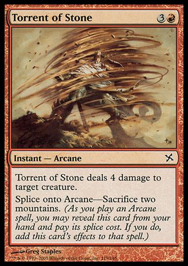 Magic the Gathering: Betrayers of Kamigawa (Base Set) card 119 Torrent of Stone