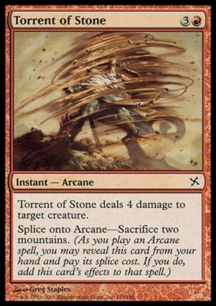 Magic the Gathering: Betrayers of Kamigawa (Base Set) card 119 Torrent of Stone