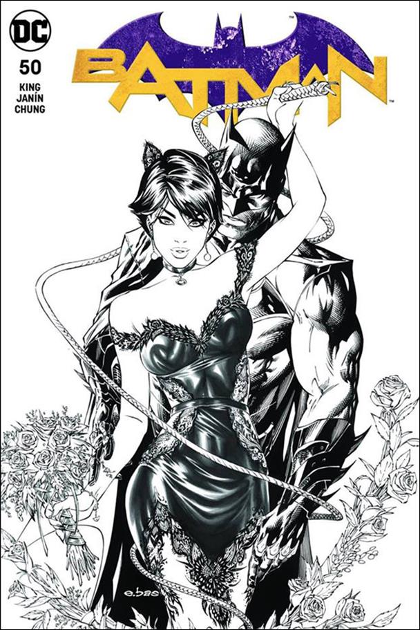 Batman (2016) issue 50-UJ Eric Basaldua Legacy Comics B&W Cover 