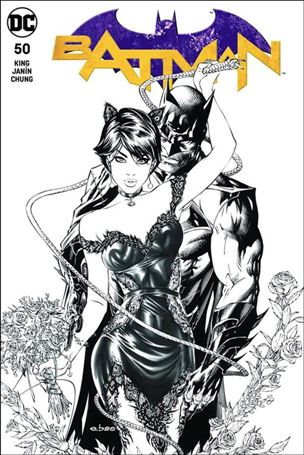 Batman (2016) issue 50-UJ Eric Basaldua Legacy Comics B&W Cover 