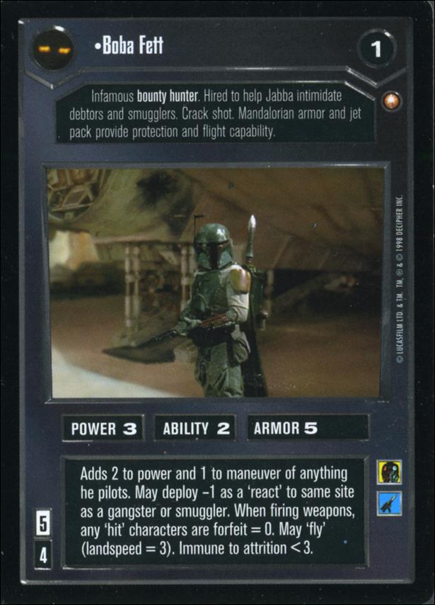 Star Wars: Special Edition Limited (Base Set) card 4 Boba Fett