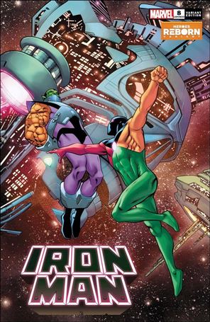 Iron Man (2020) issue 8-B Carlos Pacheco Heroes Reborn Cover