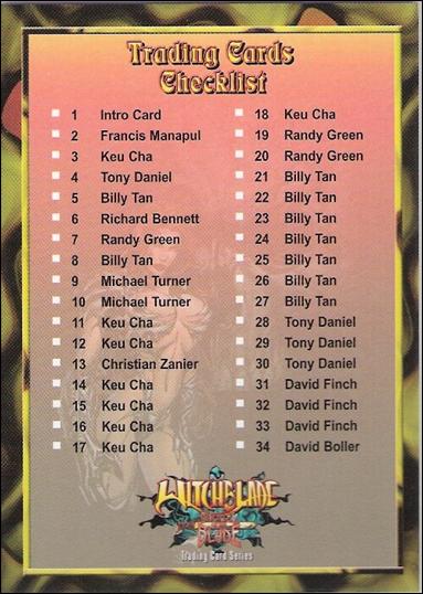 Witchblade: Disciples of the Blade (Base Set) card 72 Checklist