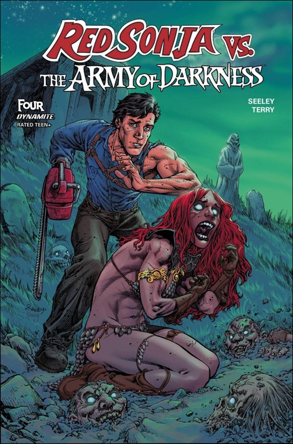 Red Sonja vs. the Army of Darkness issue 4-C Tom Raney Cover