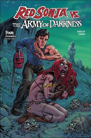 Red Sonja vs. the Army of Darkness issue 4-C Tom Raney Cover