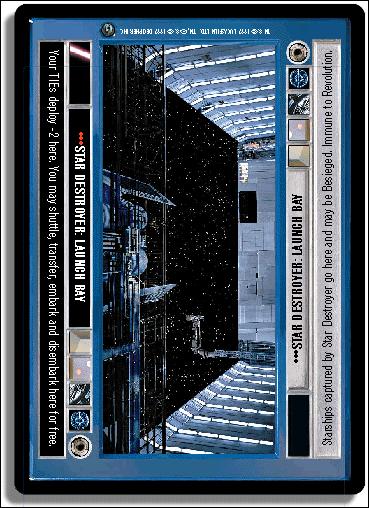 Star Wars: Dagobah Limited (Base Set) card 73 Star Destroyer: Launch Bay