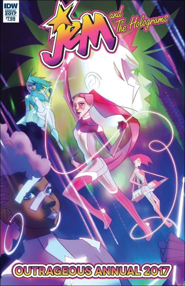 Jem and the Holograms Outrageous Annual issue 2017 W. Scott Forbes Cover