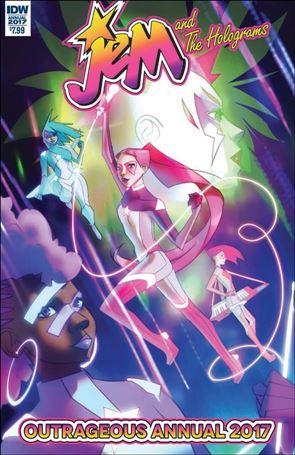 Jem and the Holograms Outrageous Annual issue 2017 W. Scott Forbes Cover