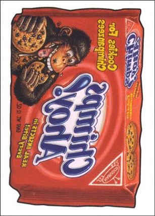 Wacky Packages All-New: Series 1 (Tattoo Subset) card 9 Chimps Ahoy!