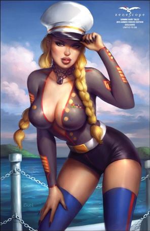 Grimm Fairy Tales: Armed Forces Edition issue 2019-E Sun Khamunaki Cover 1/250