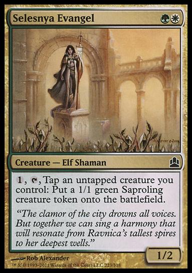Magic the Gathering: Commander (Base Set) card 223 Selesnya Evangel