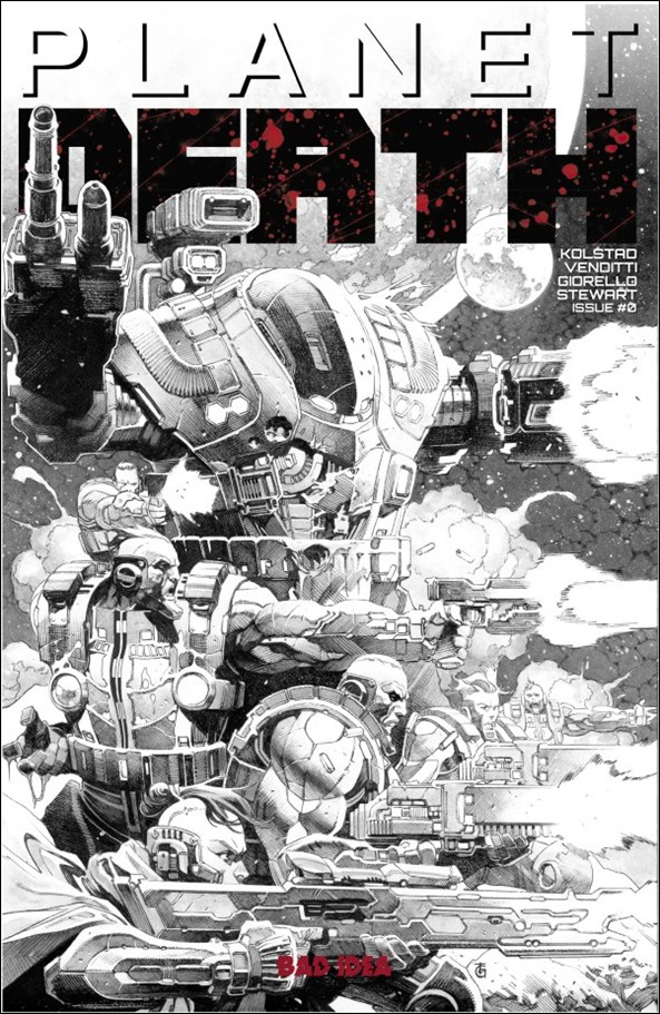 Planet Death (2025) issue 0-C Tomás Giorello B&W Cardstock Cover (2nd Printing)