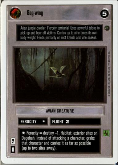Star Wars: Dagobah Revised (Base Set) card 18 Bog-wing