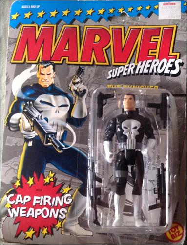 Marvel Super Heroes (Series 1) figure 6-B Punisher (Cap Firing Weapons with Instructions)
